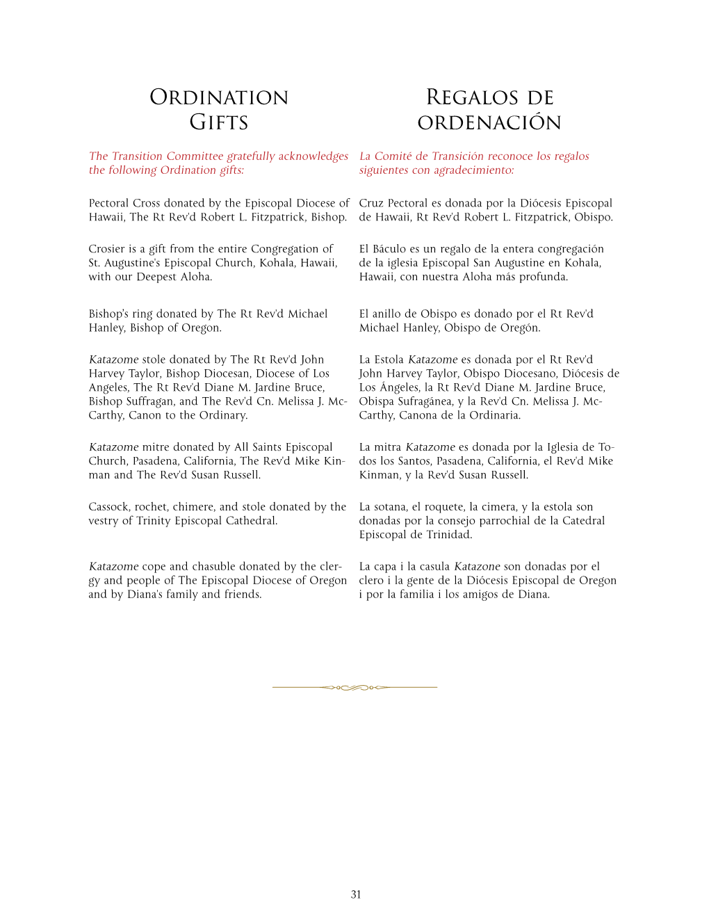 Ordination Gifts Regalos De Ordenación