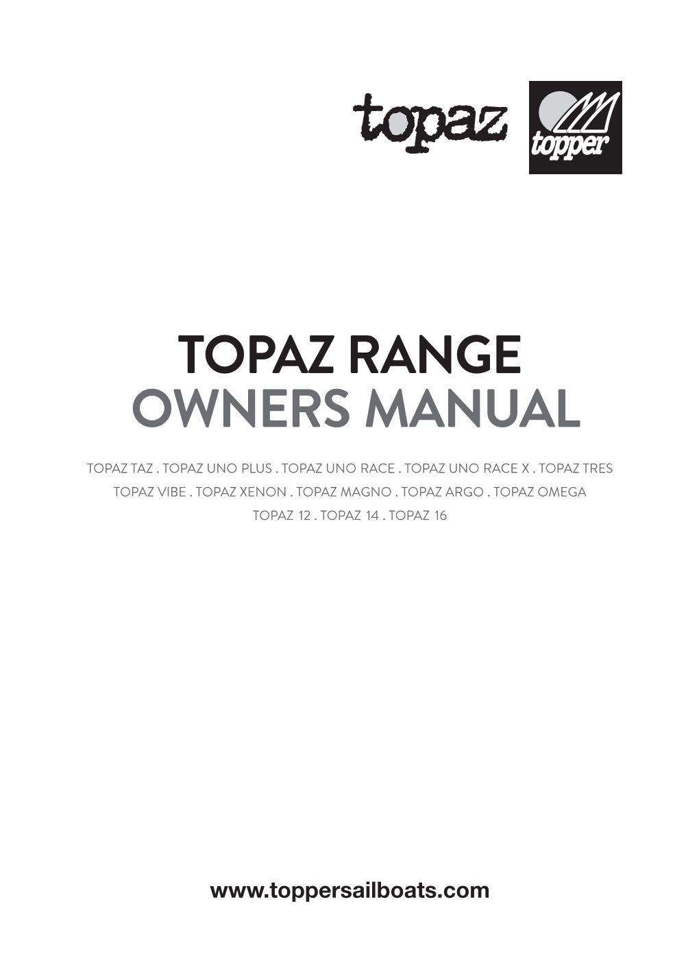 Topaz Range Owners Manual