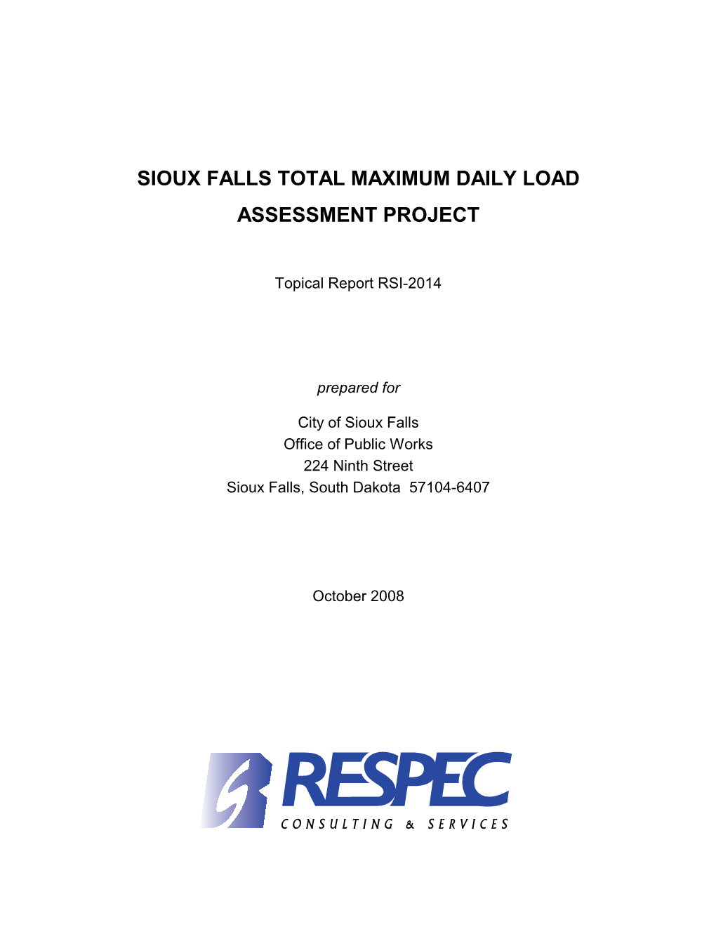 Assessment Project Report