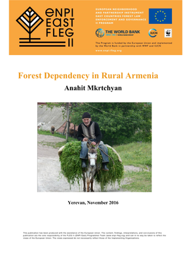 Forest Dependency Study in Armenia