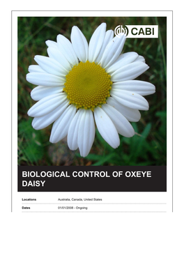 Biological Control of Oxeye Daisy
