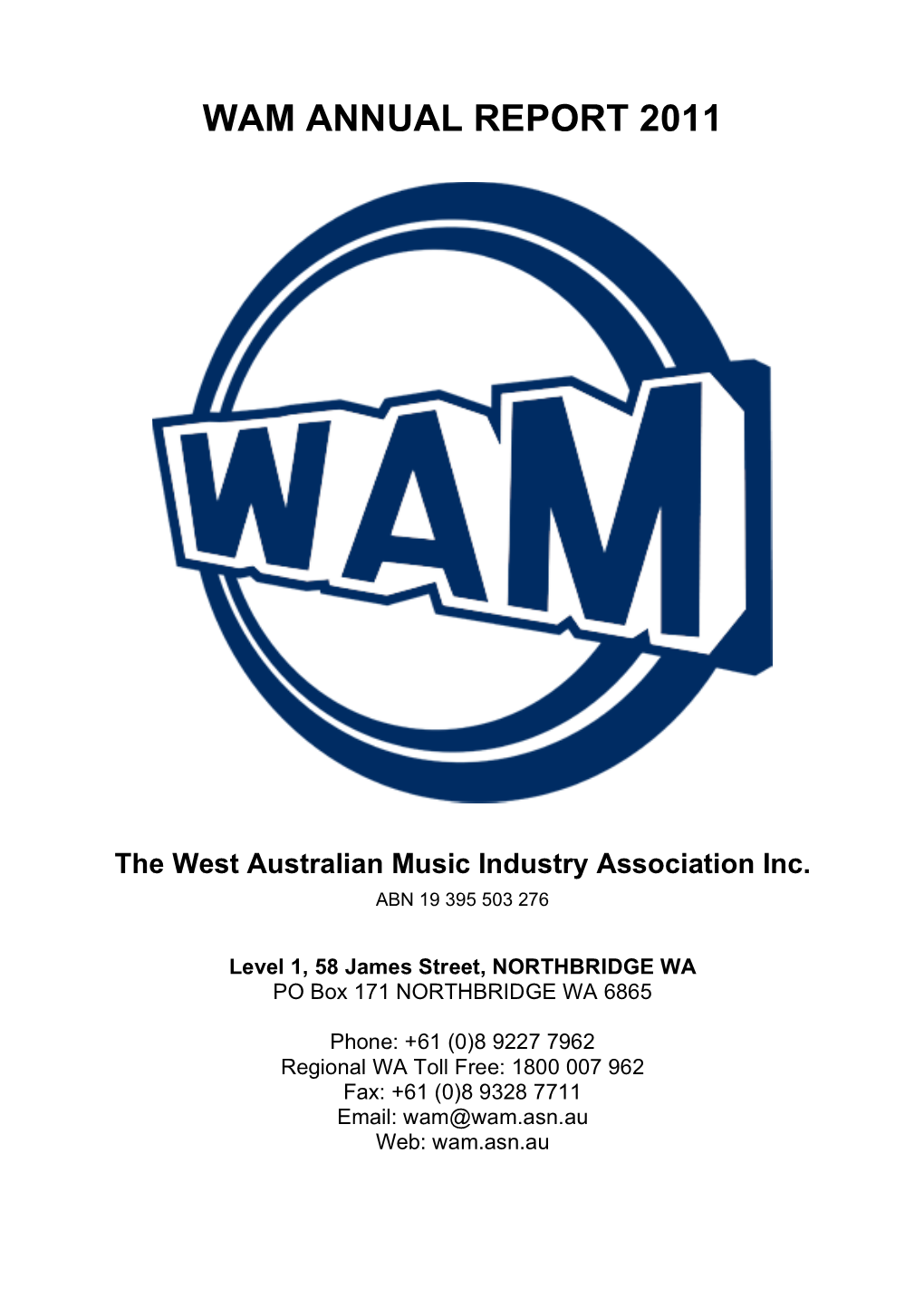 Wam Annual Report 2011