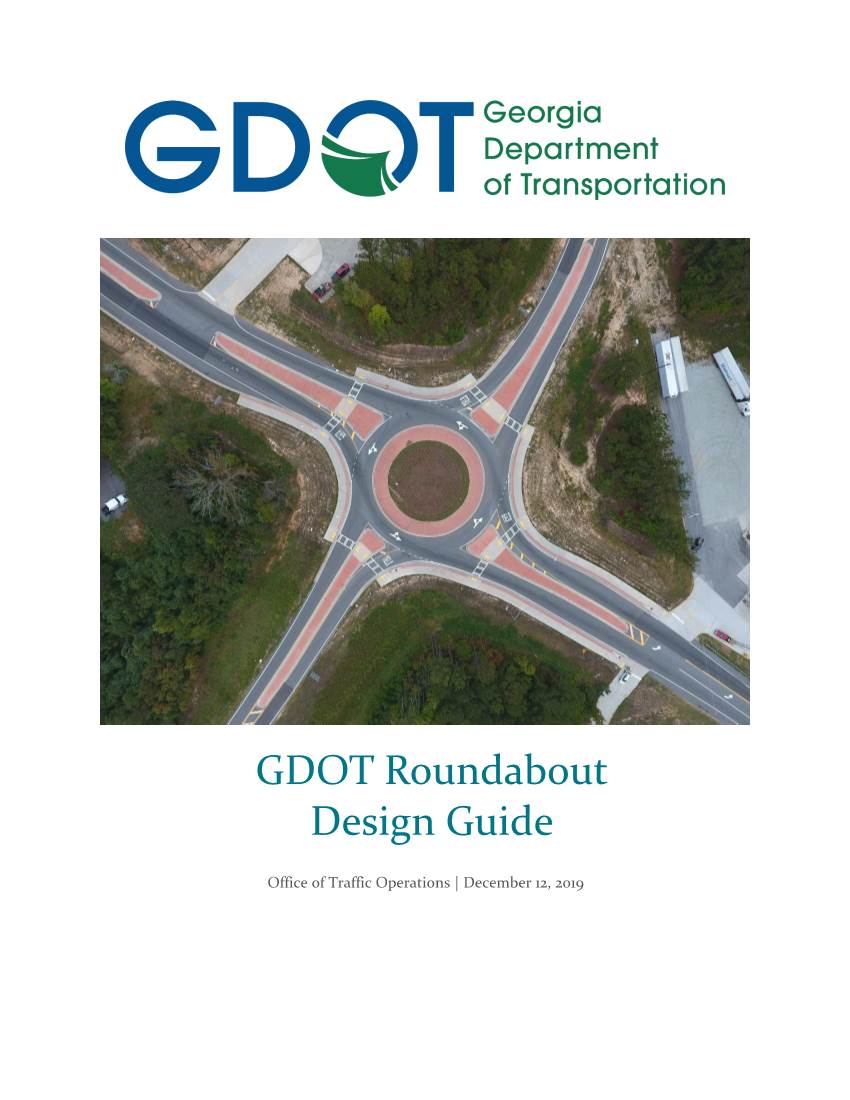GDOT Roundabout Design Guide DocsLib