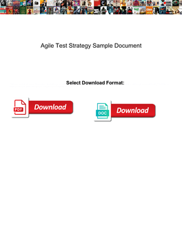 Agile Test Strategy Sample Document