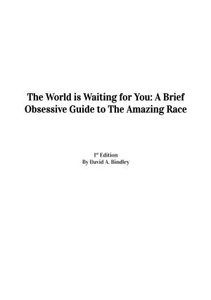 A Brief Obsessive Guide to the Amazing Race