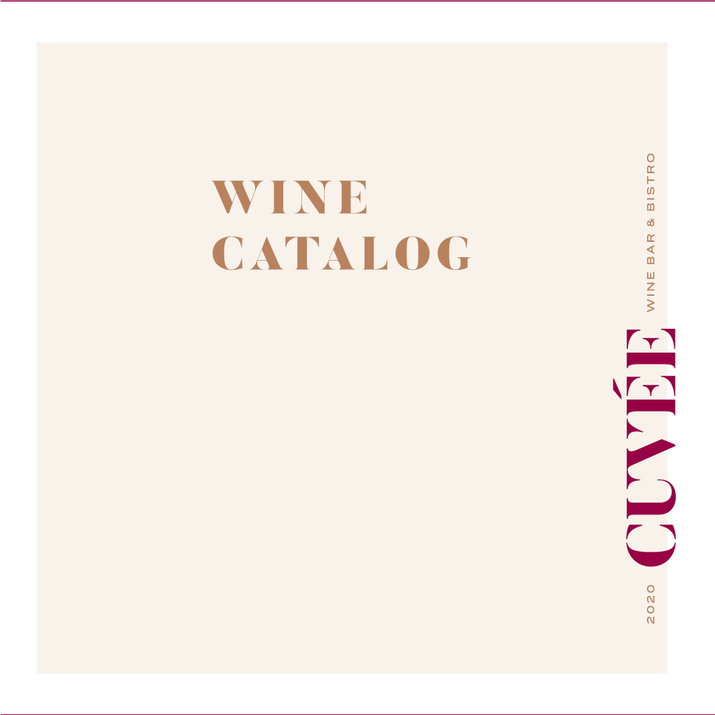 WINE CATALOG Bottle