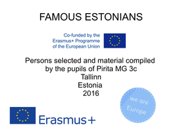 Famous Estonians