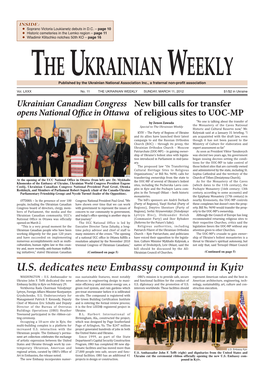 U.S. Dedicates New Embassy Compound in Kyiv WASHINGTON – U.S
