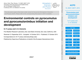 Pyrocumulus and Pyrocumulonimbus Initiation and Development