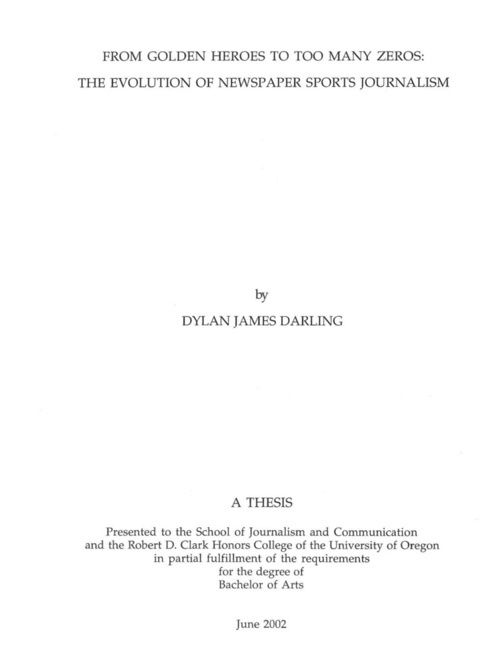 From Golden Heroes to Too Many Zeros: the Evolution of Newspaper Sports Journalism