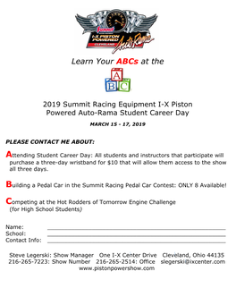 Abcs for Student Career Day Sign up and Overview 2019 FINAL V4 6 28