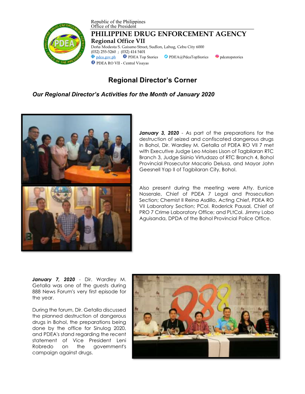 Regional Director's Corner PHILIPPINE DRUG