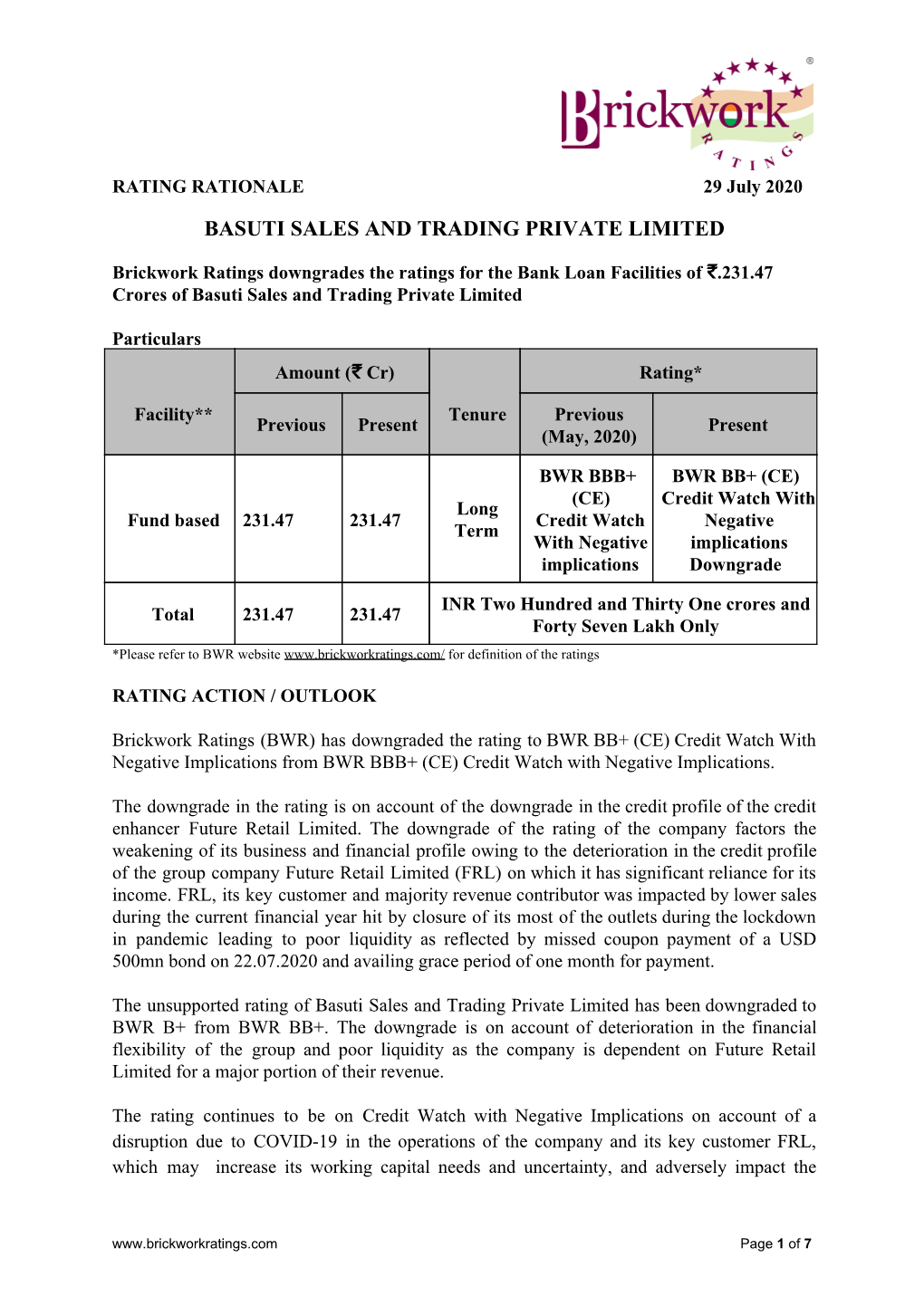 Basuti Sales and Trading Private Limited