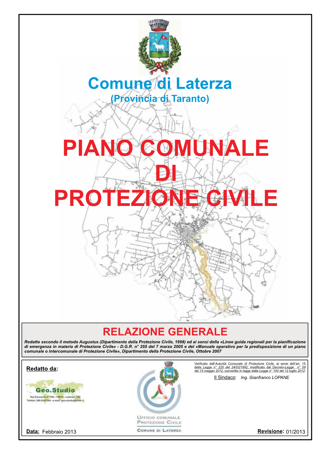 Piano Comunale Di Protezione Civile