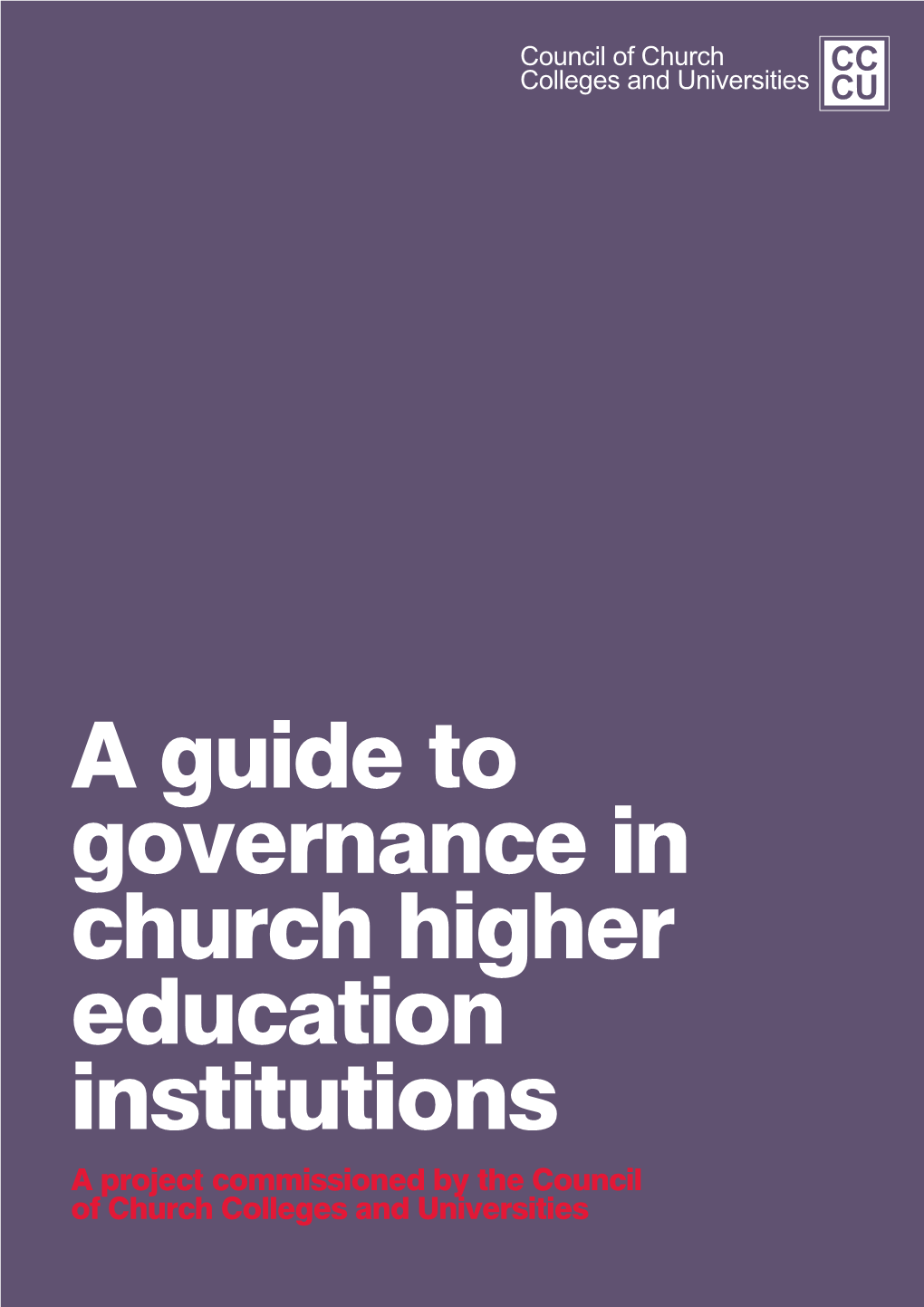 A Guide to Governance in Church Higher Education Institutions