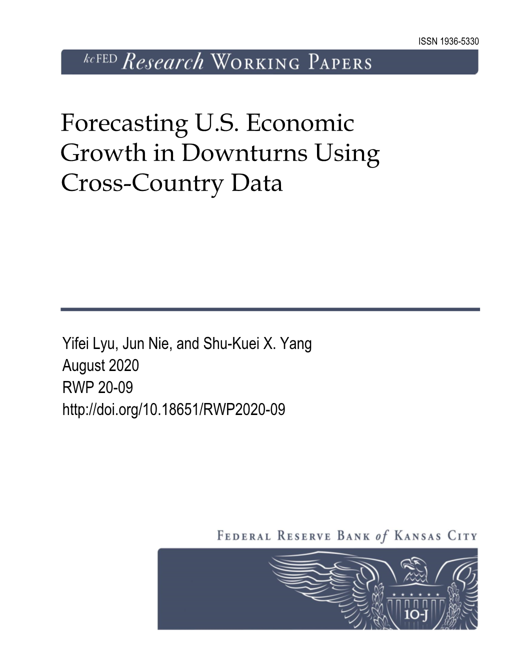 Forecasting U.S. Economic Growth in Downturns Using Cross-Country Data