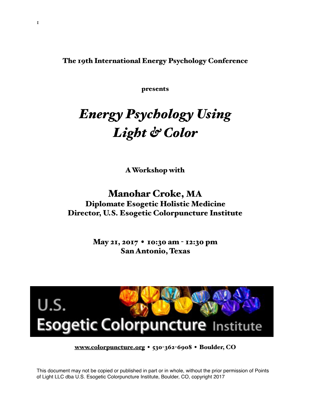 Revised T3-Croke-Energy Psychology Using Light and Color Copy