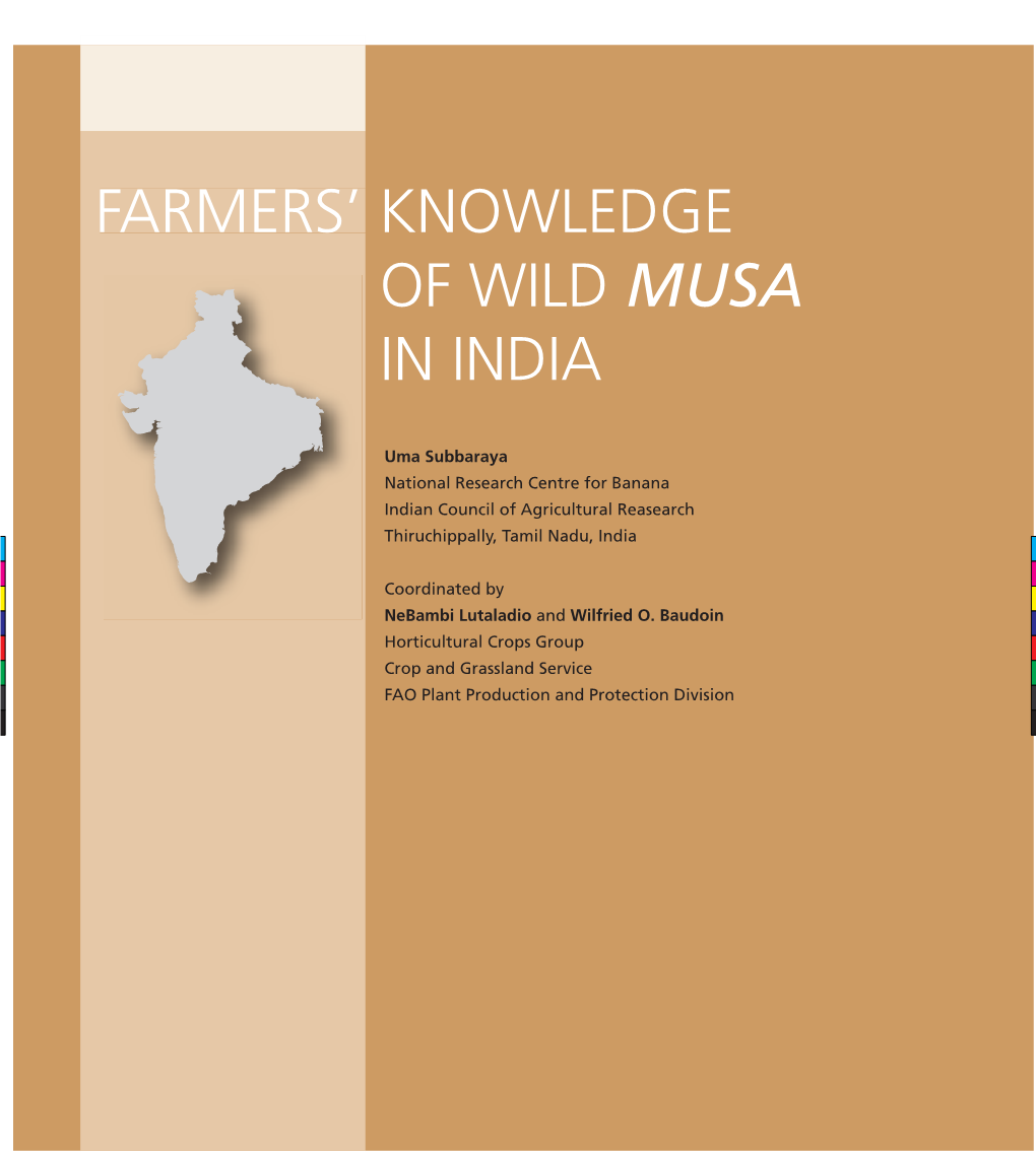 Farmers' Knowledge of Wild Musa in India Farmers'