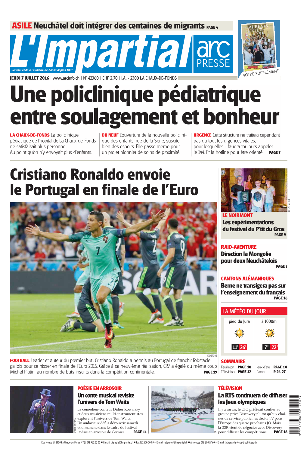Cristiano Ronaldo Envoie Le Portugal En Finale De L'euro