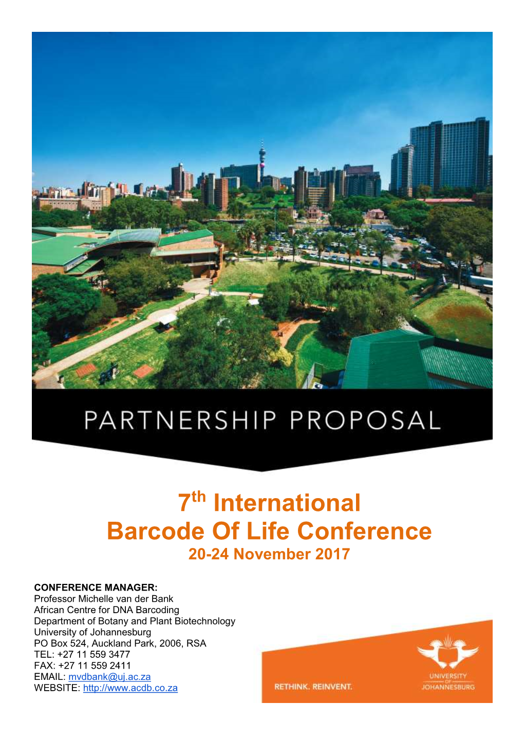 7 International Barcode of Life Conference