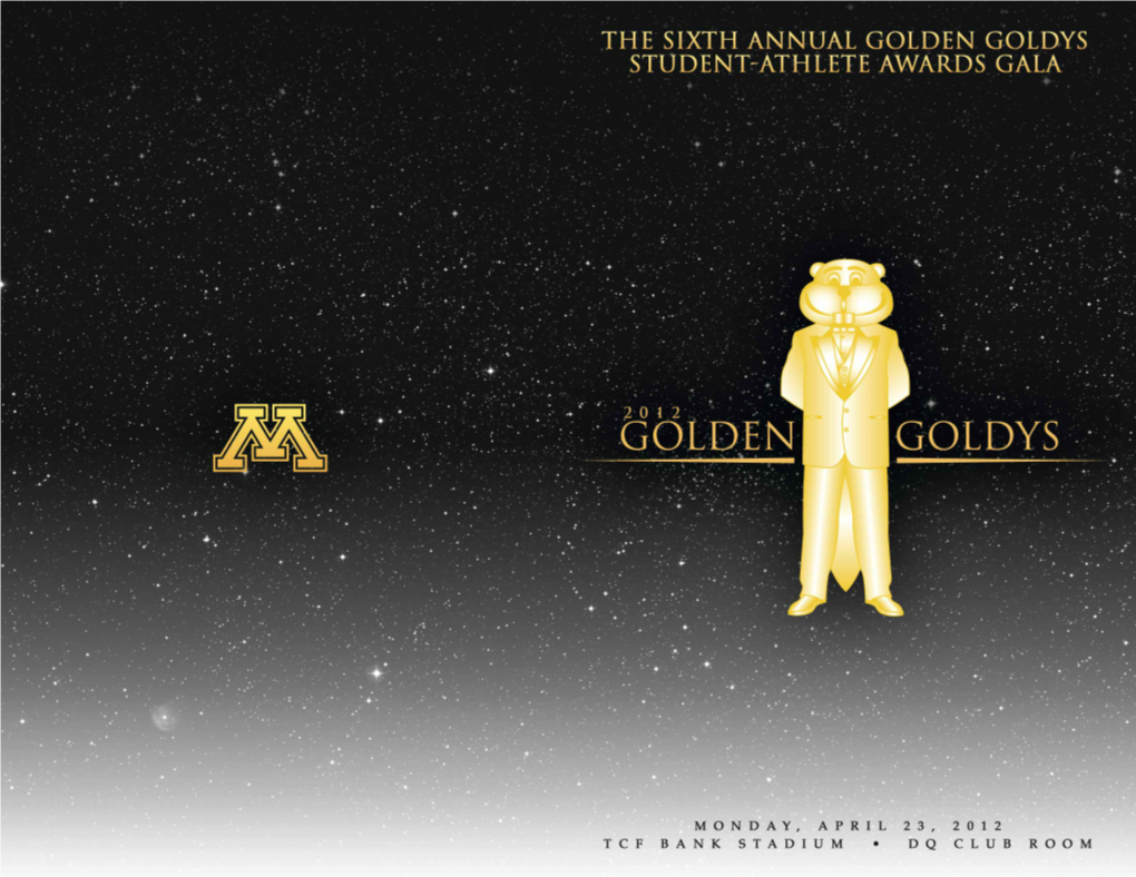 Golden Goldys 2012 Program.Pdf