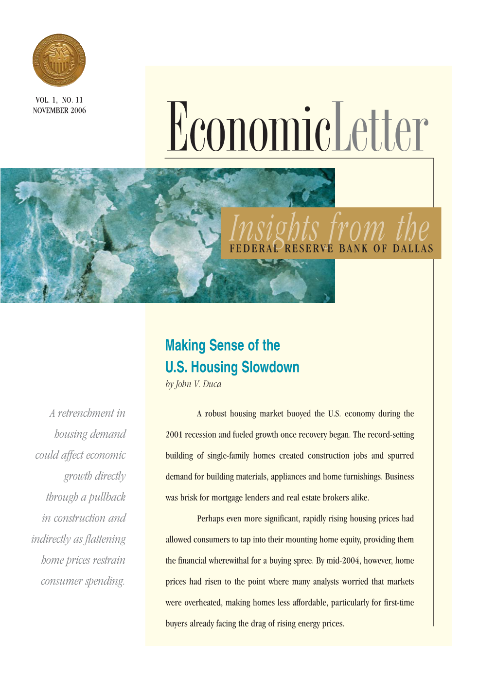 Economic Letter, Nov. 2006