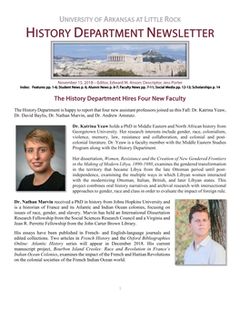 History Department Newsletter