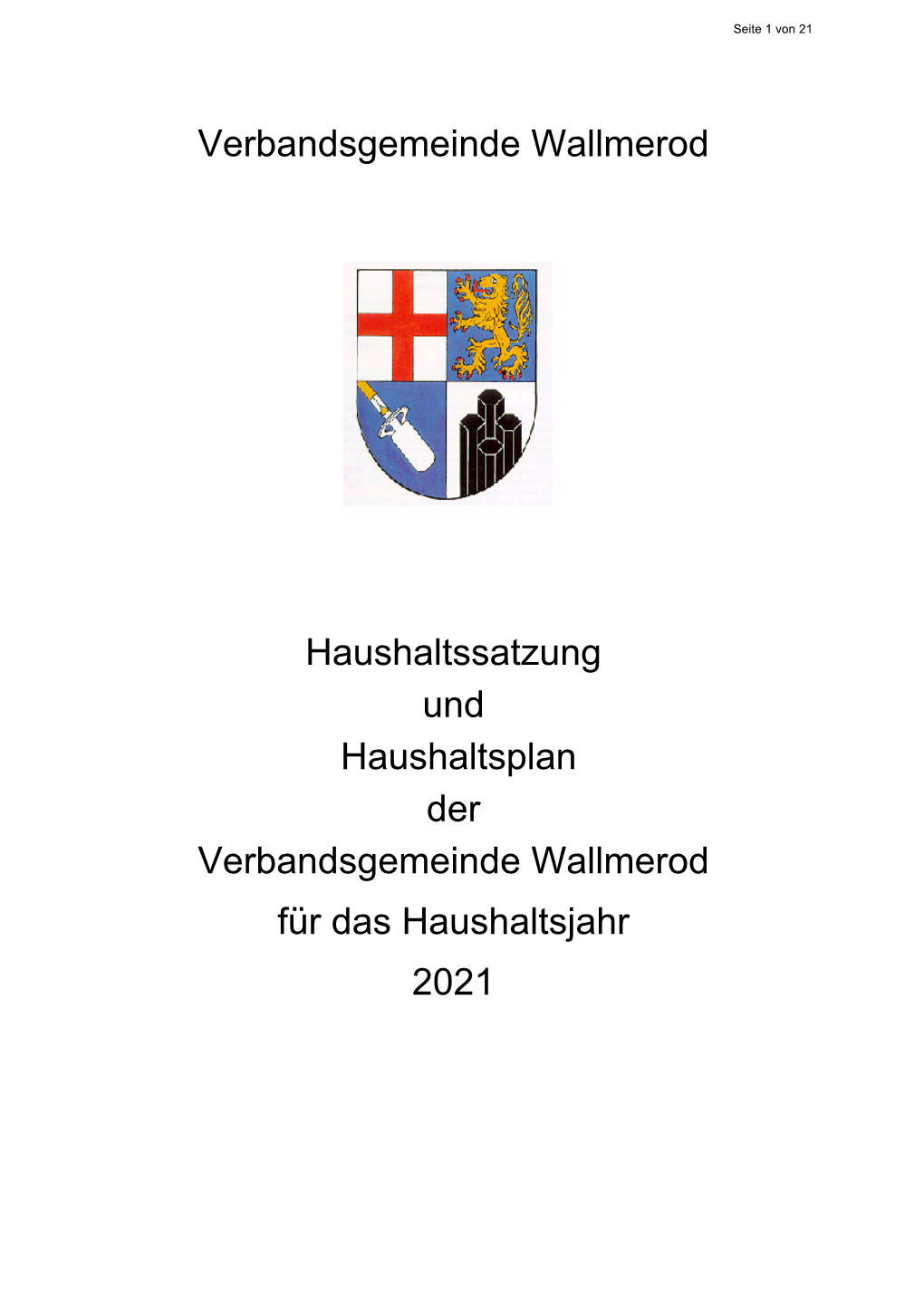 2021 HH-Satzung Und -Planung.Pdf