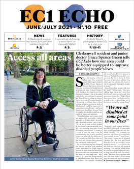 Access All Areas EC1 Echo How Our Area Could Be Better Equipped to Improve Disabled People’S Lives