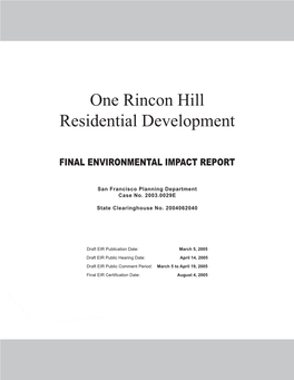 One Rincon Hill Residential Development