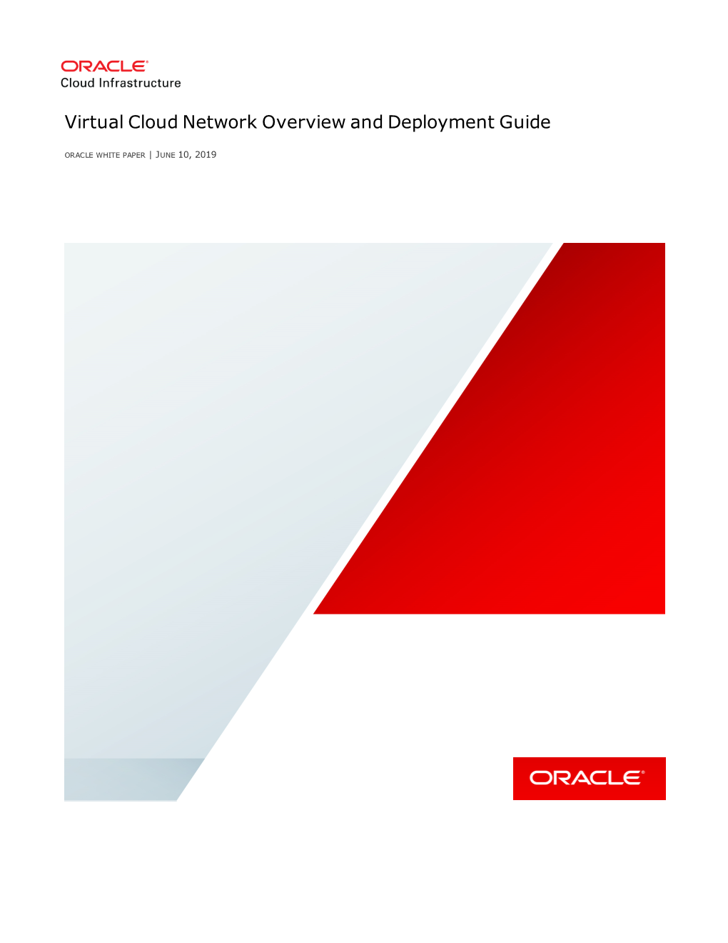 Oracle Cloud Infrastructure Virtual Cloud Network Overview