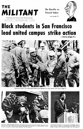 Black Students in San Francisco Lead United Campus Strike Action -Story Page 5