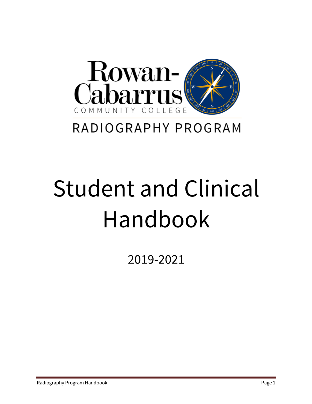 Student and Clinical Handbook
