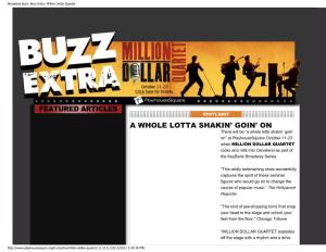 Broadway Buzz: Buzz Extra- Million Dollar Quartet