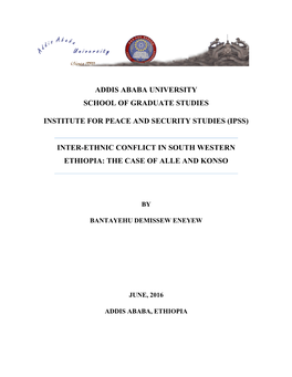 (Ipss) Inter-Ethnic Conflict in South