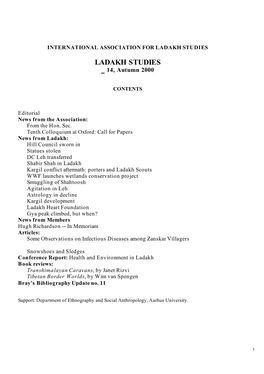 Ladakh Studies