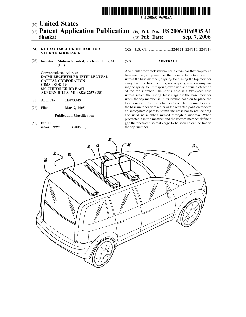 (12) Patent Application Publication (10) Pub. No.: US 2006/0196905 A1 Shaukat (43) Pub