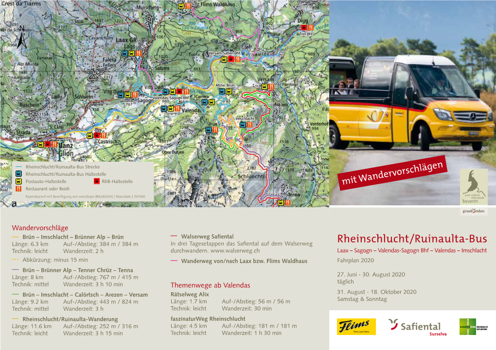 Rheinschlucht/Ruinaulta-Bus
