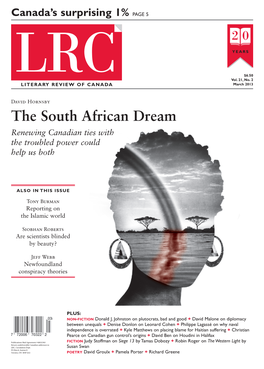 The South African Dream Renewing Canadian Ties with the Troubled Power Could Help Us Both