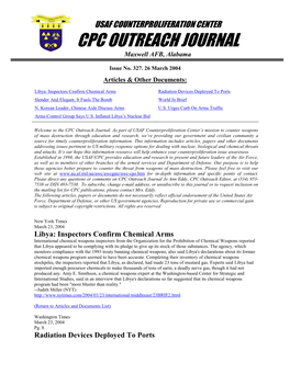 CPC Outreach Journal #327