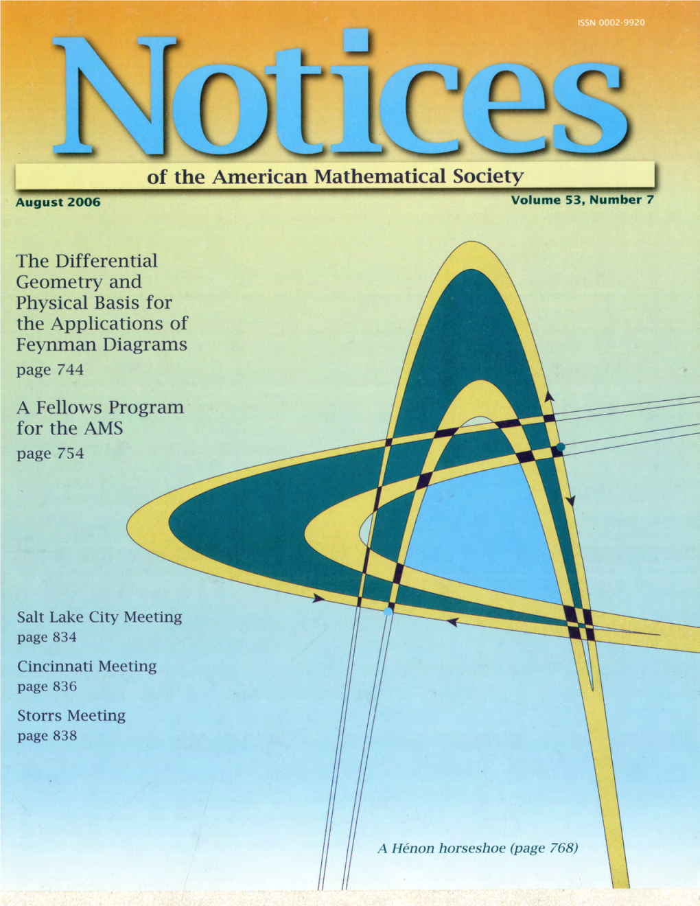 Notices of the American Mathematical Society (ISSN 0002· 9920) Is Published Monthly Except Bimonthly in June/ July by Voting Information for 2006 AMS Election