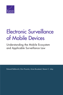 Understanding the Mobile Ecosystem and Applicable Surveillance Law