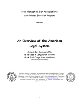 An Overview of the American Legal System