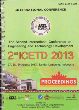 The Second International Conference on Engineering and Technology Development