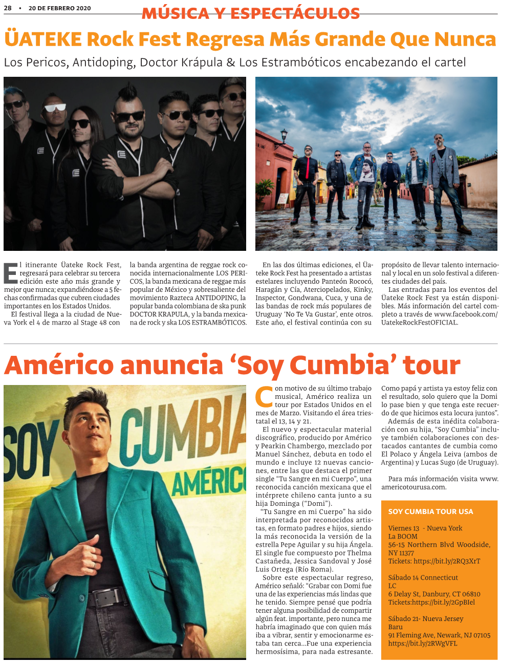 Américo Anuncia 'Soy Cumbia' Tour