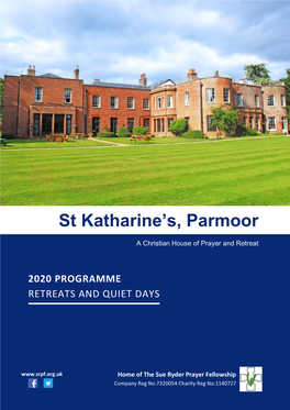 2020 Programme Retreats and Quiet Days