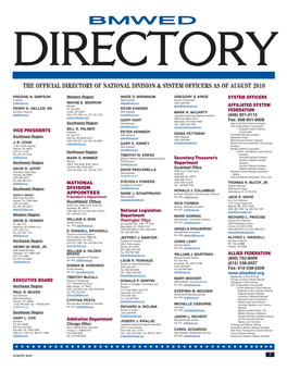 The Official Directory of National Division & System