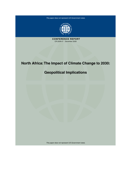 North Africa: the Impact of Climate Change to 2030