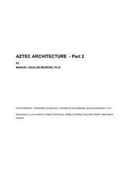 Aztec Architecture Part II by Manuel Aguilar-Moreno