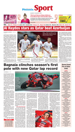 Al Haydos Stars As Qatar Beat Azerbaijan